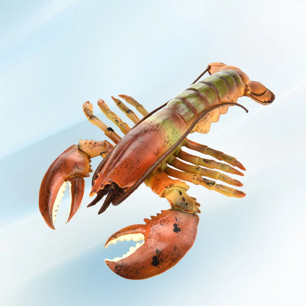 

1pc Children's Puzzle Model Toys Simulation Lobster Model for Kids Children Baby (Light Color Boston Lobster)