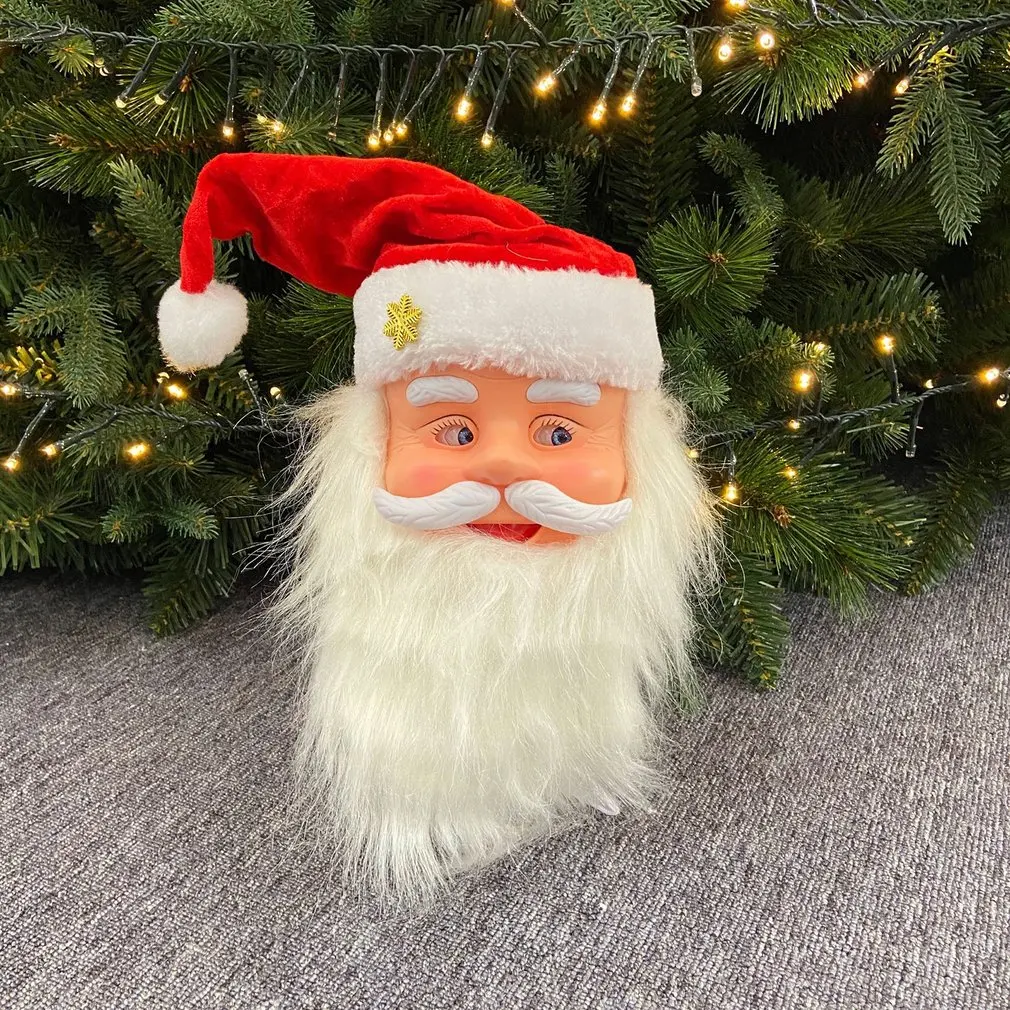 

Kids Electric Shaking Santa Claus Dancing And Singing Santa Claus Shaking Eyes Hat Beard Music Christmas Toy Santa Claus Head