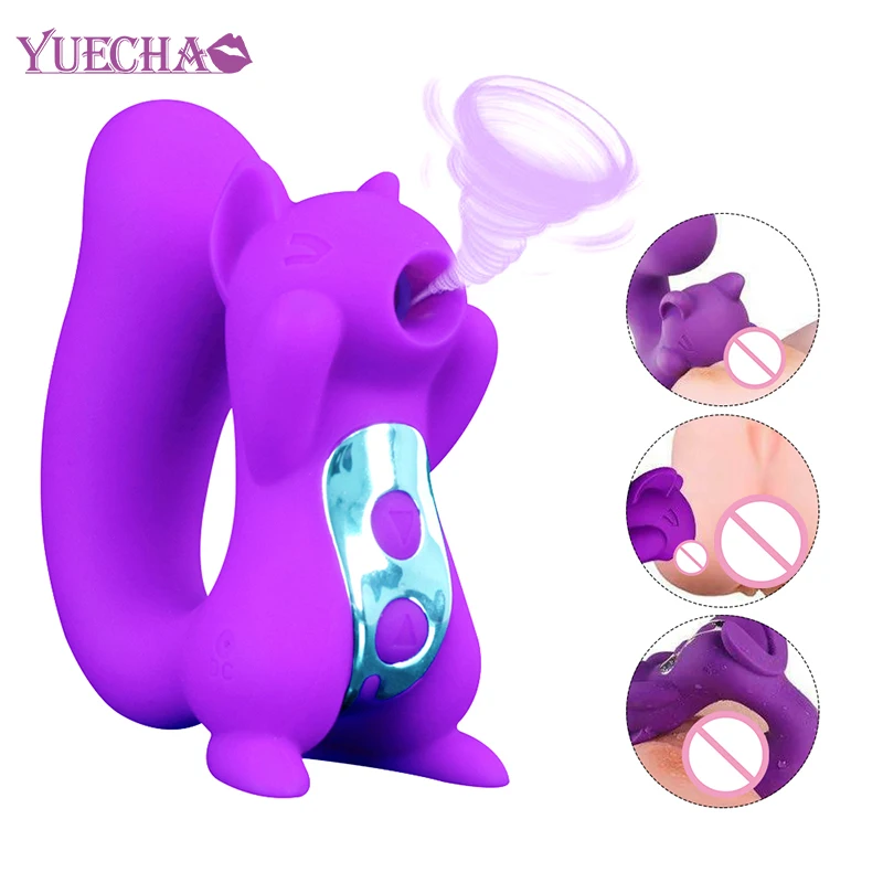 YUECHAO сосать Вибратор на присосках для клитора Стимулятор мастурбатор дилдо соски