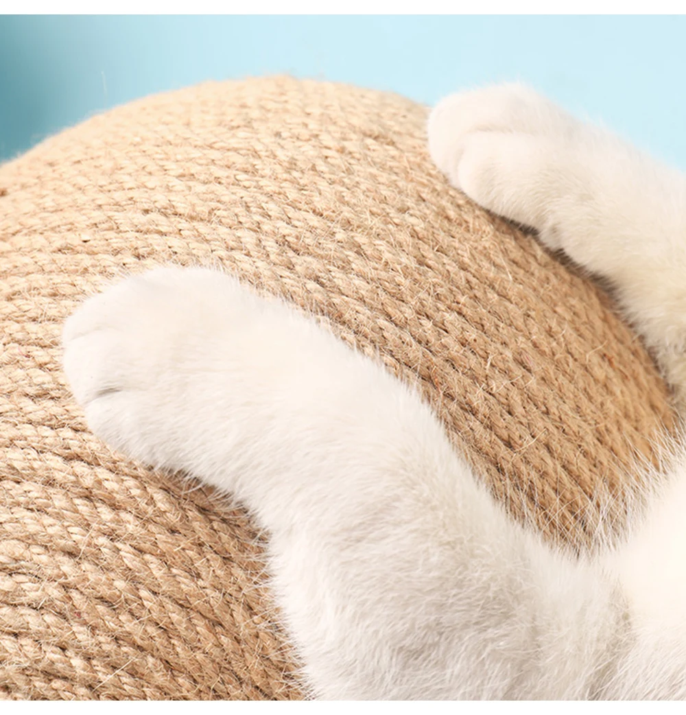 Когтеточка для кошек игрушка котята сизальная веревка шаровая доска