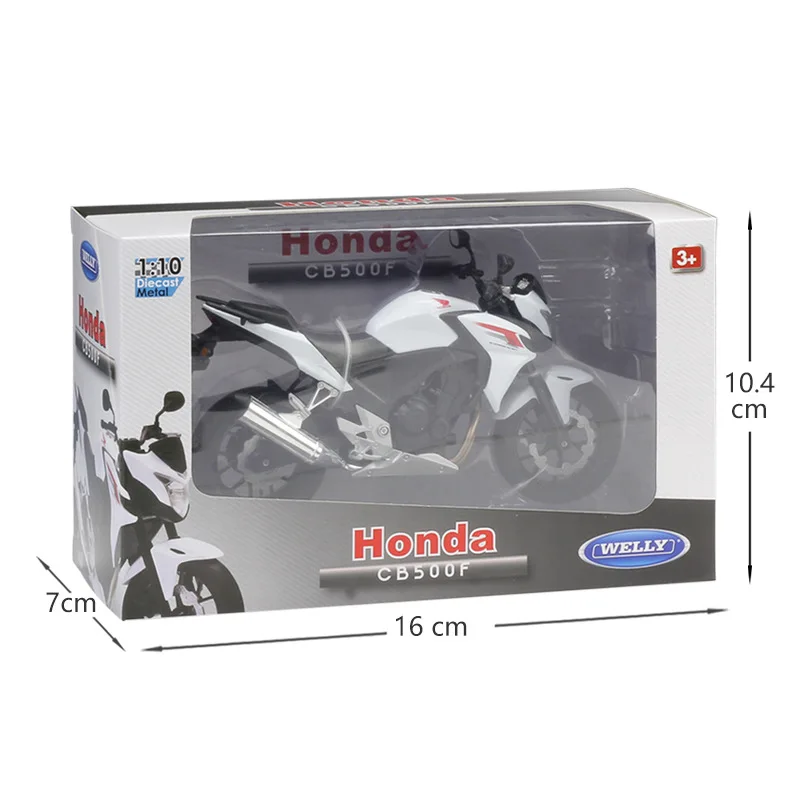 Модель мотоцикла WELLY 1:10 Honda CB500 из сплава под давлением игрушка для детей подарок