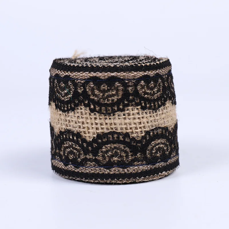 2 м/шт. ширина 5 см джутовая Мешковина В рулонах гессианская лента с кружевом