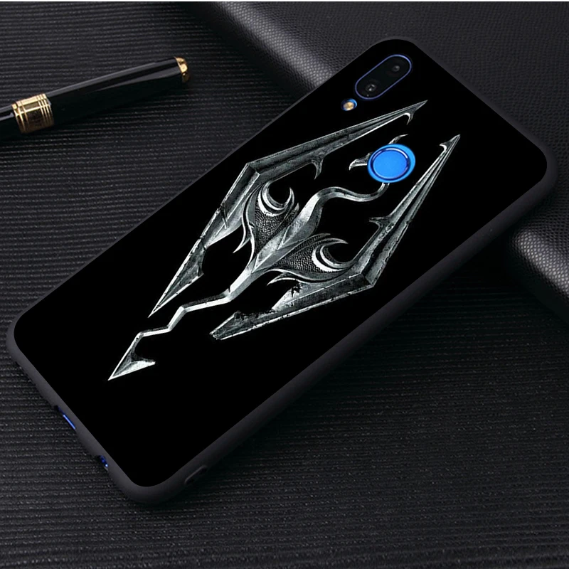 Чехол для телефона с логотипом Skyrim черный силиконовый чехол honor 30 20 Pro 8 8X 9 10 Lite Mate |