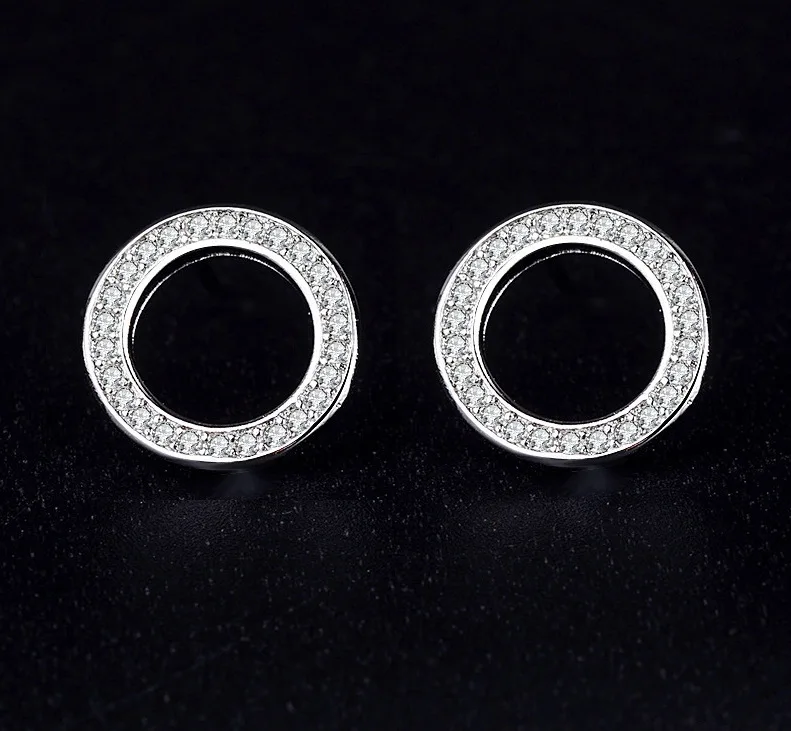 

Fashion Silver 925 earring Hoop Earrings for Women Small Simple Round Circle Unusual earrings Rings Steampunk Accessories