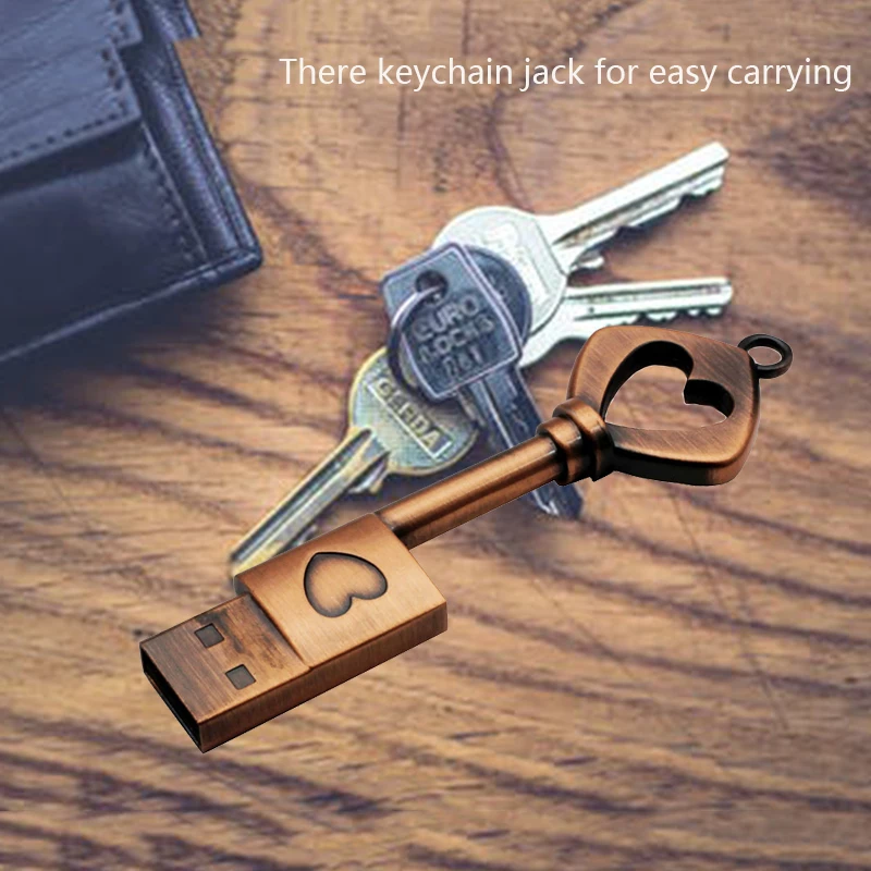 USB флеш накопитель JASTER в виде сердца из чистой меди 4/8/16/32/64 ГБ|USB флэш-накопители| |