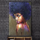 Сексуальная Африканская женщина, художественный холст, настенные картины художественные плакаты и принты, черные девушки, холст, картины для гостиной, куадро