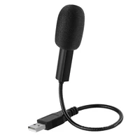 wired flexible condenser voice recording system laptop computer usb speakers microphone mini studio audio mic