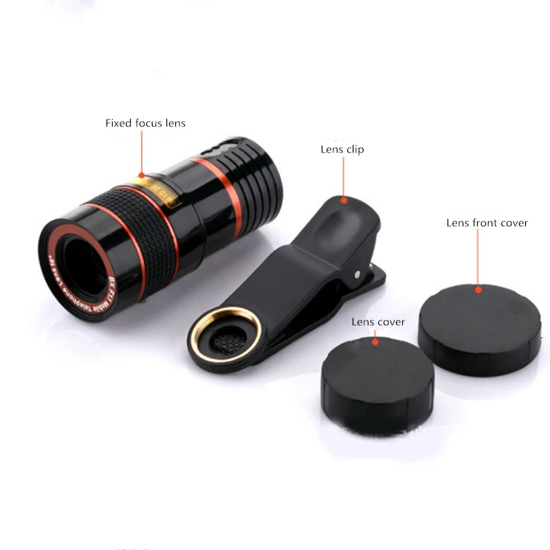

8 times mobile phone telescope 8*20 shooting camera telescope high quality monocular camera telescope Hot-selling