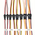 2-контактный 3-контактный 4-контактный 5-контактный 2,54 мм JST SM вилка соединителя с проводом, Штекерный и гнездовой разъем для светодиодной ленсветильник RGB, RGBW, RGBWW