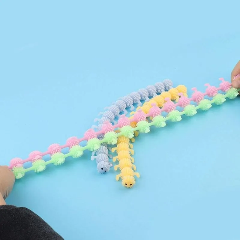 

16 Knots Caterpillar Relieves Stress Toy Fidget Toys Gift Kids Caterpillar Funny Noctilucent Toys Personalized Toy L1T9