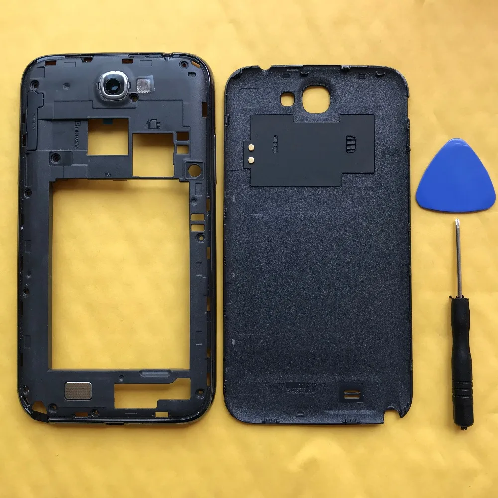 Корпус средняя рамка задняя крышка для Samsung Note 2 N7100 N7105 I317 оригинальный телефон