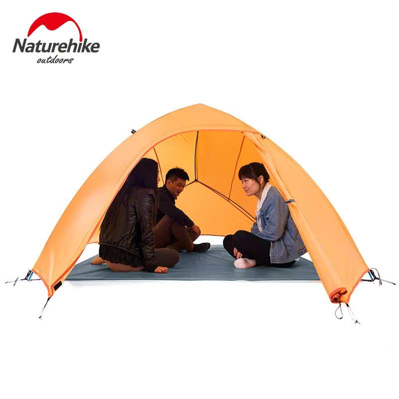 NatureHike продвижение 2 человек 3 Человек Палатка 20D силиконовая ткань двухслойный Кемпинг туристическая палатка легкая DHL