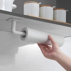 1 шт. держатель для кухонных полотенец самоклеящийся шкаф шкафа рулон ткани вешалка органайзеры полки для хранения для ванной комнаты кухонные принадлежности