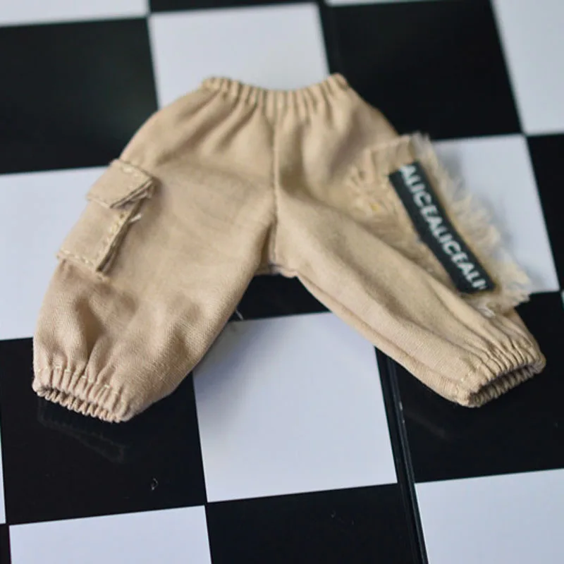 

Ob11 p9 face baby pants single pocket baggy pants doll clothes trousers Doll accessories