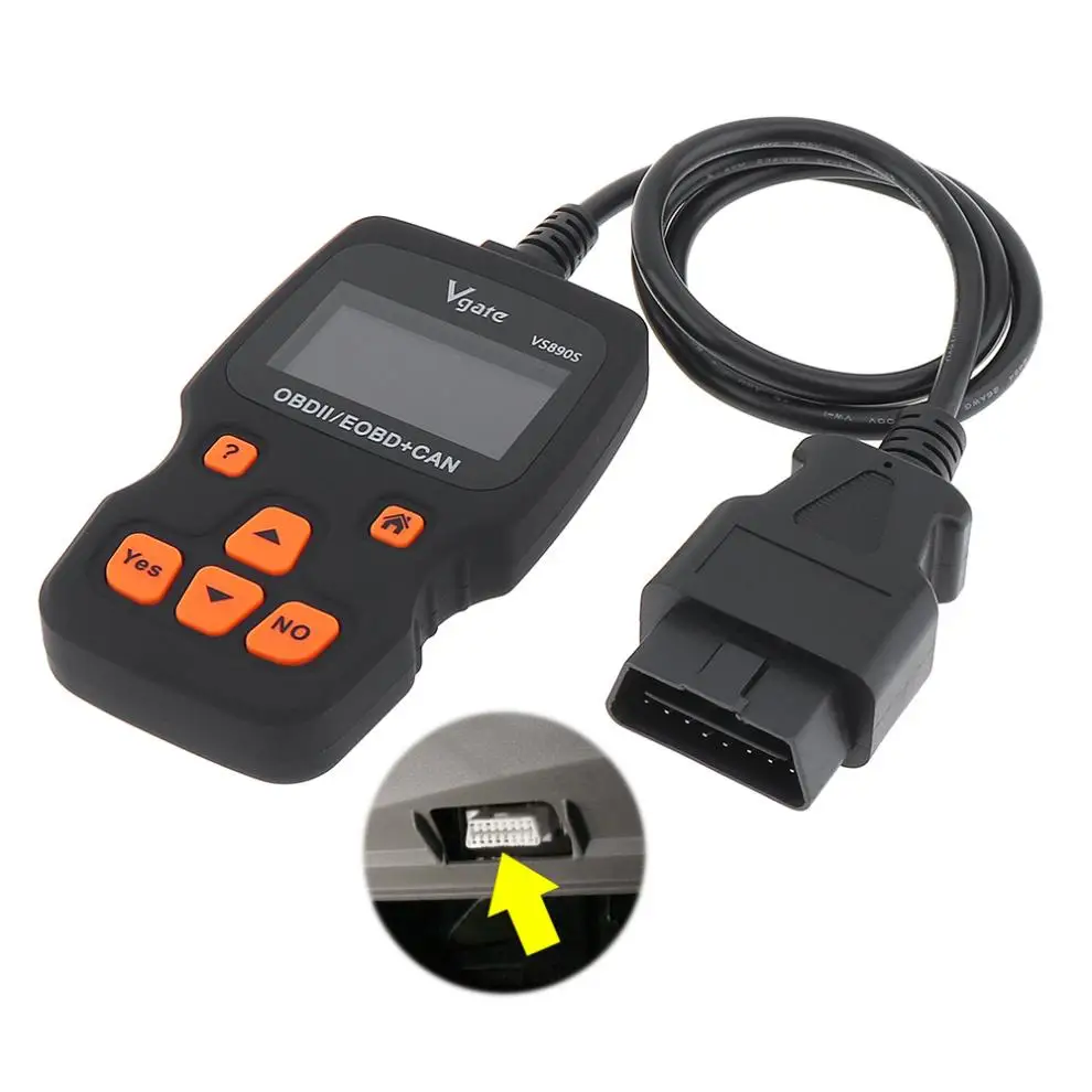 VGATE VS890 универсальный OBD2 / EOBD + CAN автомобильный считыватель кодов автоматический