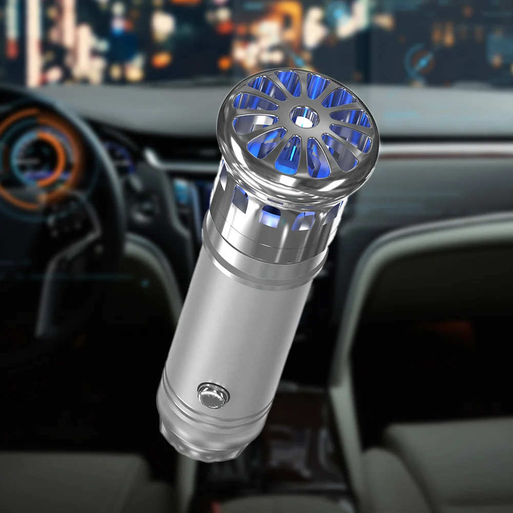 

1pcs Car Fresh Air Ionic Purifier Essential Oil Aromatherapy Diffuser DC 12V Portable Auto Oxygen Bar Ozone Ionizer Cleaner