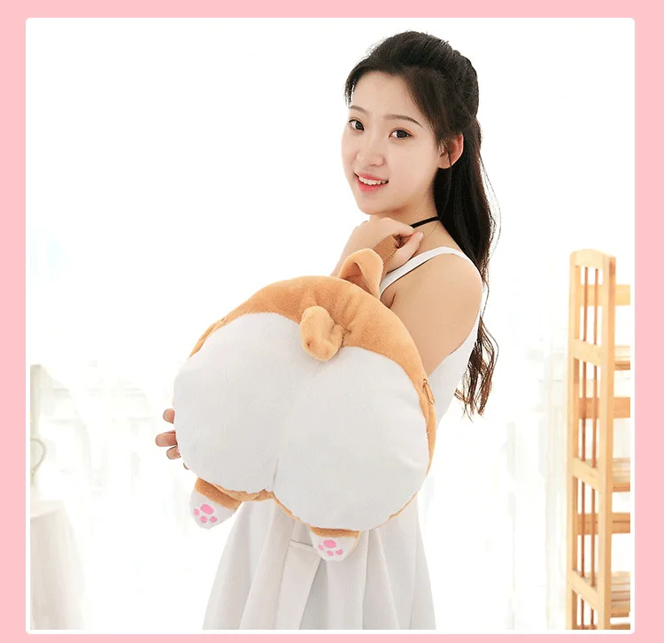 Забавный щенок Чиби попка корги мягкий рюкзак милый питомец собака плюшевые