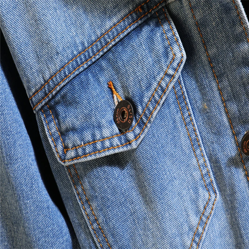 Осенняя мужская новая джинсовая куртка большого размера в японском стиле с