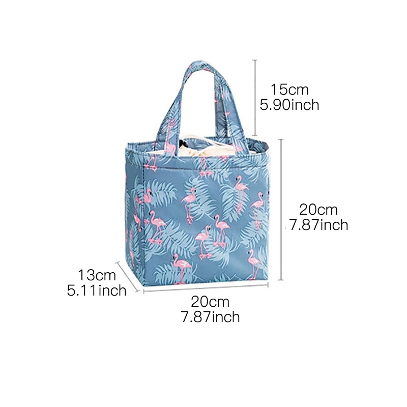 Сумка для ланча складная сумка-холодильник с цветочным принтом пищевой