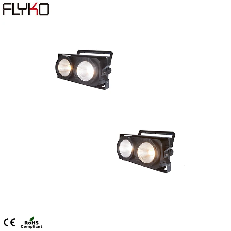 

Бесплатная доставка 2019 горячая Распродажа 2*100w 2eyes холодный белый и теплый белый 2 в 1 аудитория Светодиодная лампа COB1