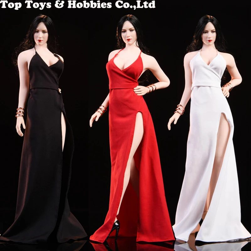 WOOM TOYS C1901 1/6 масштаб ada Wong платье набор Модельное платье Красный ковер вечернее платье подходит для женщин тело женщина голова Лепка