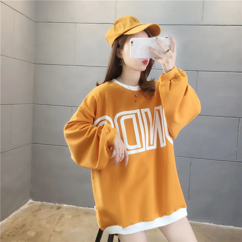 Sweatshirt women clothing Long sleeve jacket women Kawaii crewneck sweatshirt Oversized large Tops sweetshirt pastel clothes