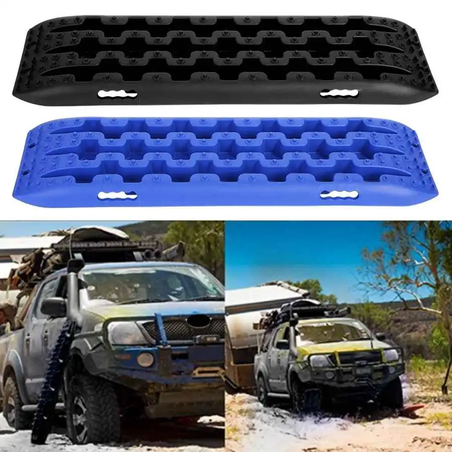 

2Pcs 10T Vehicle Recovery Traction Tracks Sand Mud Snow Track Tire Ladder for Off Road 4x4 Auto accessories