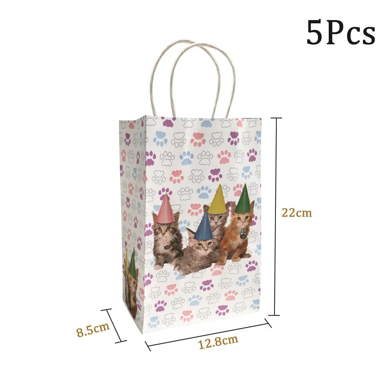 24 шт. Симпатичные бумажные кошки для питомцев баннер кексов кошка украшение