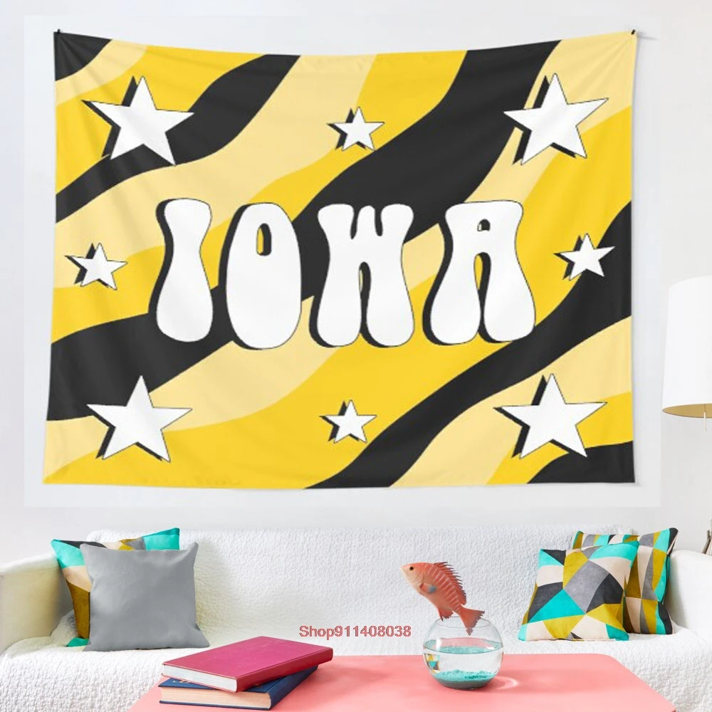 

Гобелен из Айовы, красивый домашний Настенный декор в стиле арт-деко, богемный Декор Hippie, психоделическая сцена, матрас для путешествий