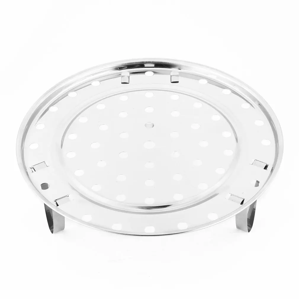 

New arrival Pot Steaming Tray Stand Cookware Tool Multifunctional Home Kitchen Round Stainless Steel Steamer Rack Insert Stock
