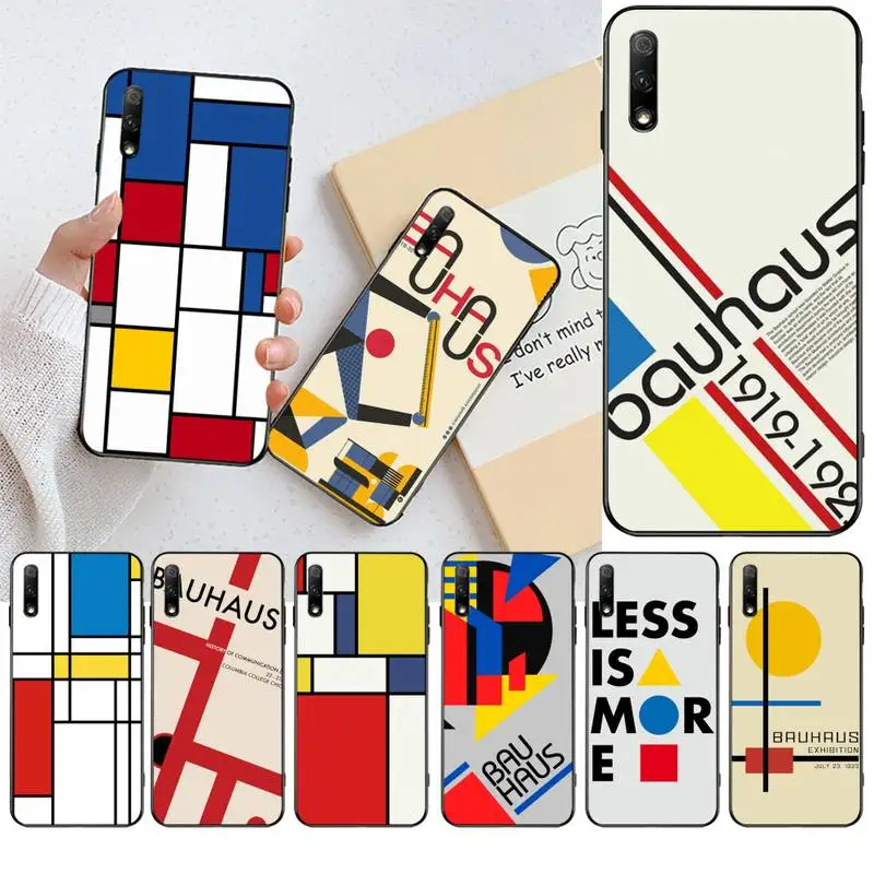 YJZFDYRM Bauhaus стильный плакат оболочка чехол для телефона Huawei Honor 30 20 10 9 8 8x 8c v30 Lite view