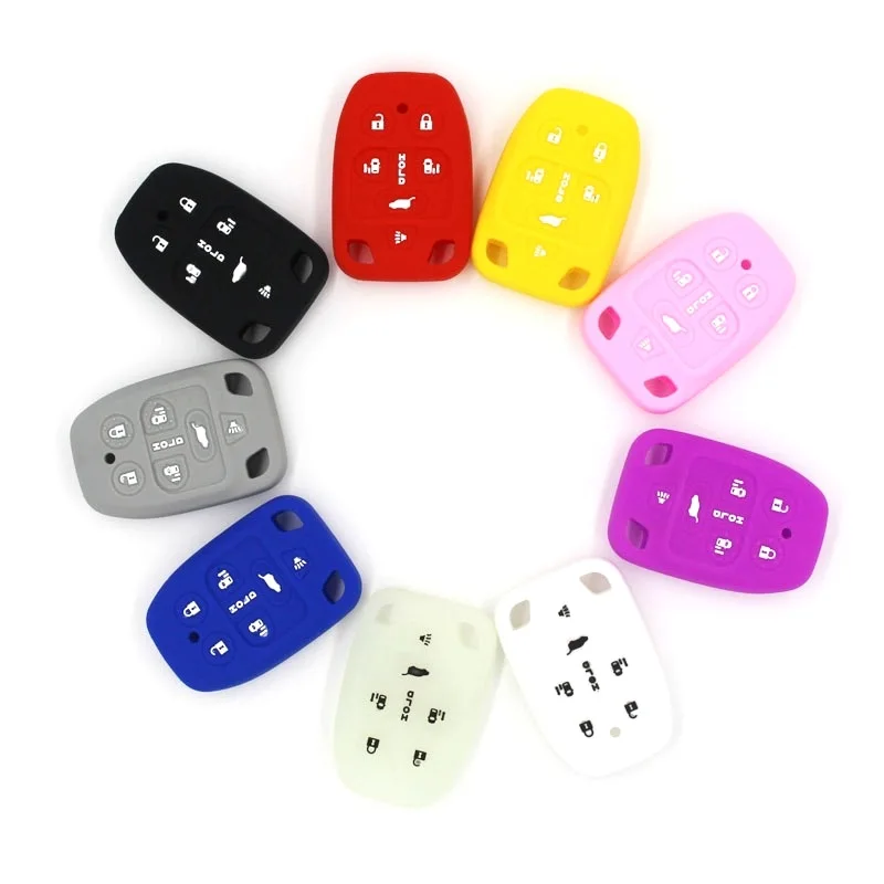 6 кнопок мягкий силиконовый дистанционный смарт ключ Оболочка Чехол брелок