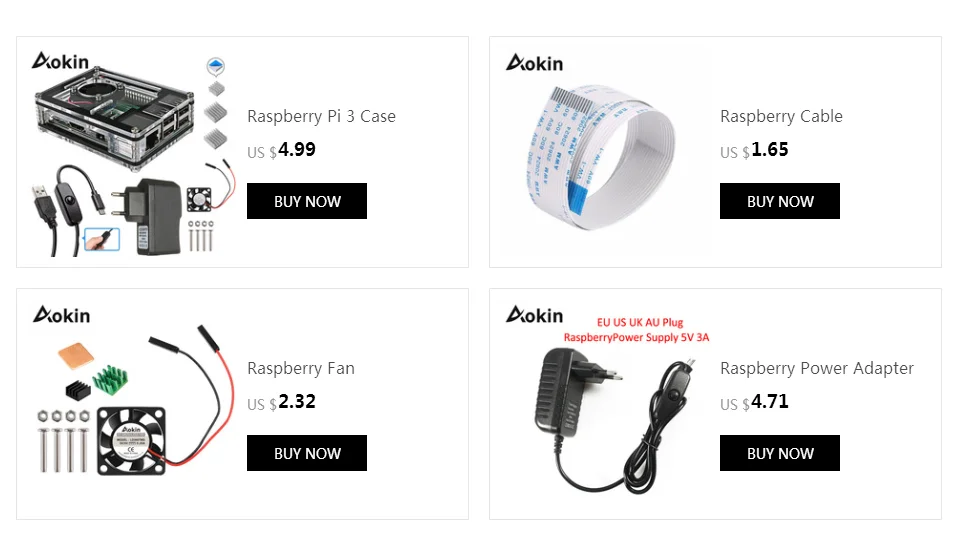 Aokin 12 шт. Raspberry Pi 3 радиатор медный алюминиевый радиатор кулер комплект для Raspberry Pi 3B+ Plus 2