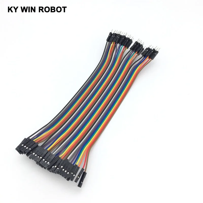 

40pcs dupont cable jumper wire dupont line male to female dupont line 20cm 2.54MM 1P for arduino DIY KIT