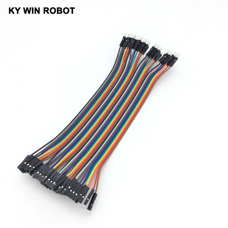 Перемычка dupont для кабеля 40 шт. кабель линия штырь-гнездо 20 см 2 54 мм 1P arduino Набор