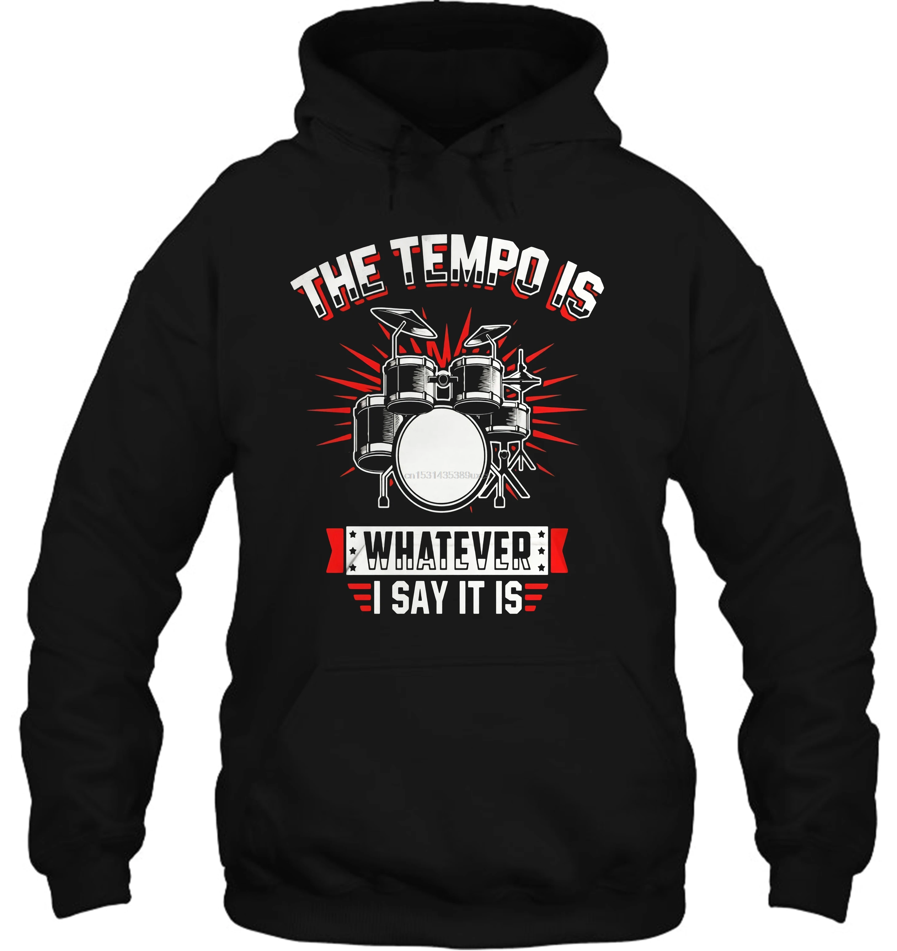 Мужская толстовка с капюшоном The Tempo Is WhatsApp It Drummer 1 cool Women Men Streetwear|Мужские