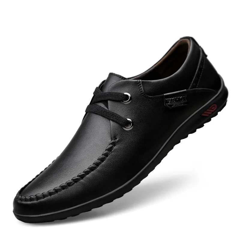 

Men Black Classics Comfortable Soft Genuine Leather Shoes High Quality Business Casual Oxford Shoes