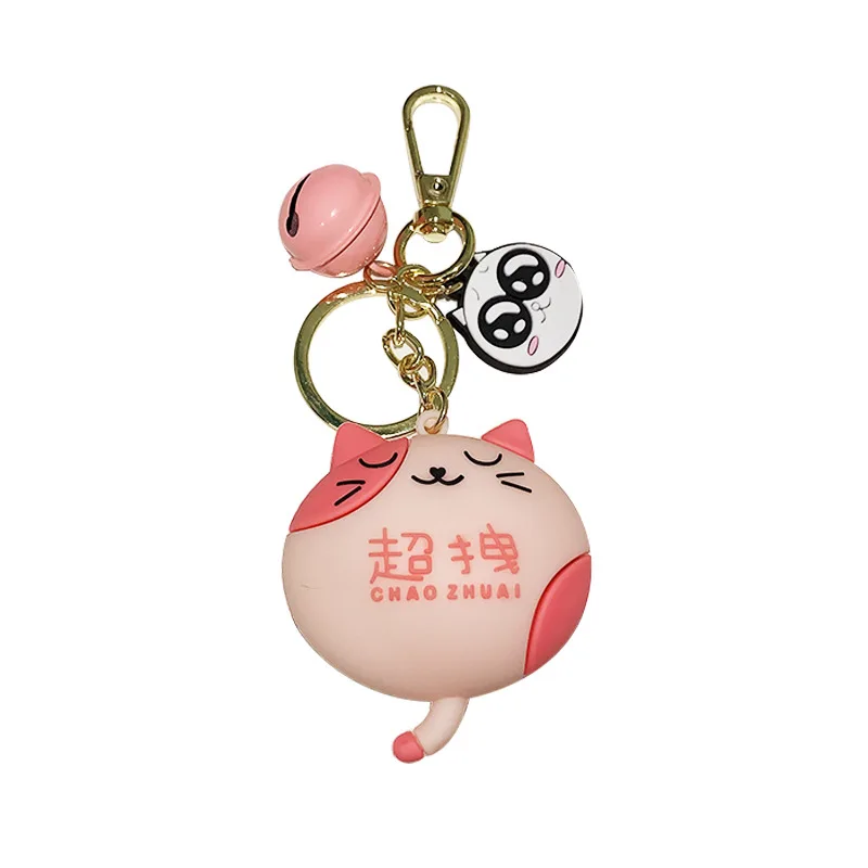 

Super Cute Cat Doll Key Chain With Bell Pendant Cat Car Key Chain Cartoon Merchandise Cute Little Gift Key Ring