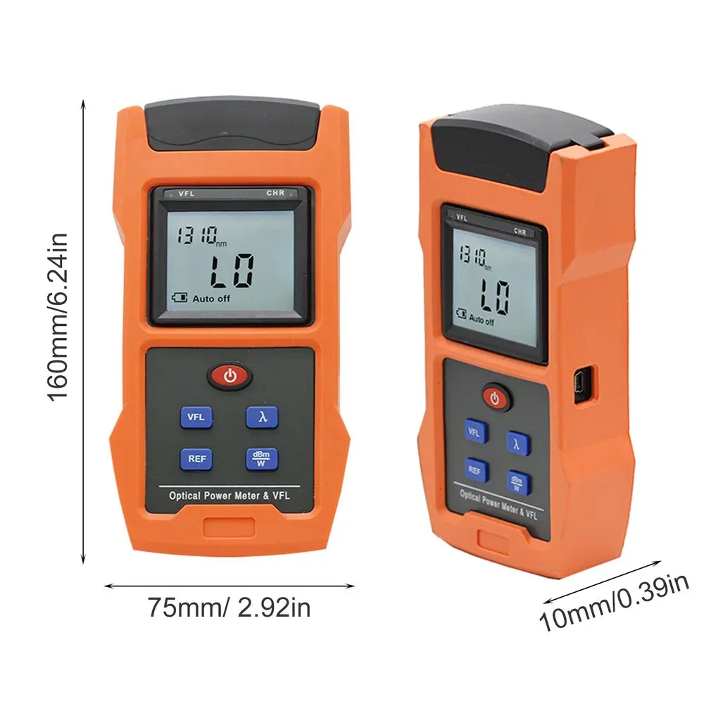 

3 in 1 Optical Power Meter Visual Fault Locator Network Cable Test Fiber Optic Tester 10mw Visual Fault Locator