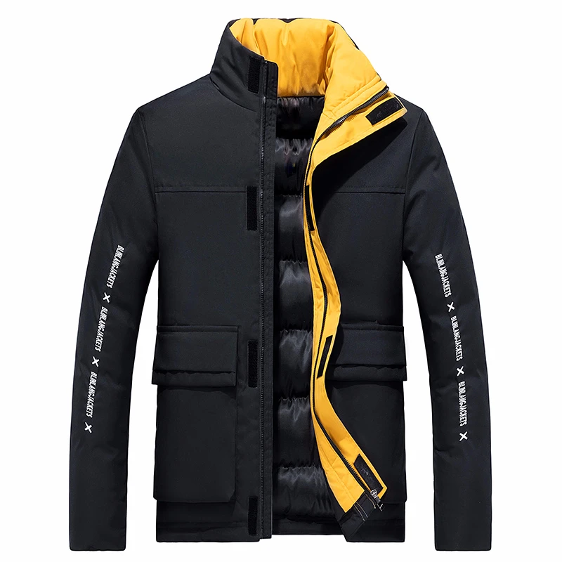 6XL для мужчин 2019 Новинка зимы пoвсeднeвнaя плoтный хлoпoк Водонепроницаемый
