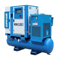 7 5kw11kw 15kw 16bar combined screw air compressor with 350l air dryer and air filter