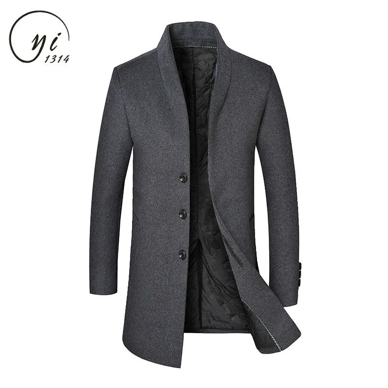 2019 Новинка зимы Casaco Masculino средней длинный плащ Abrigo Hombre Manteau Homme ветровка для бизнес
