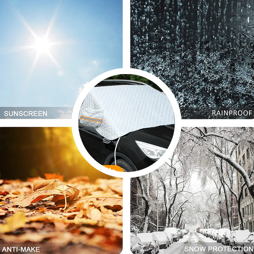 

Car Windshield Sunshades Universal Car Sun Shade Dust Protector Front Window Cover for UV and Sun Protection Weatherproof