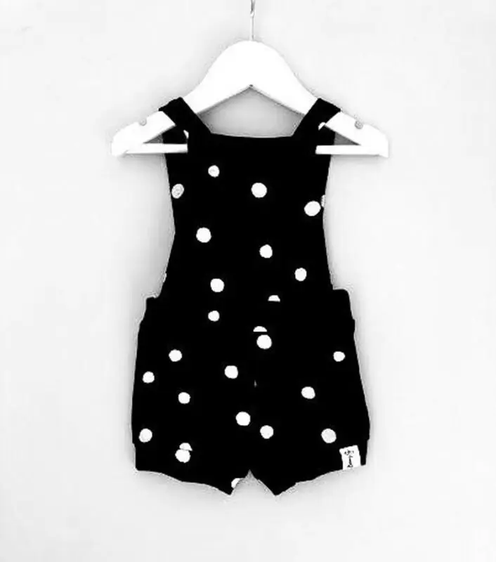 Детский комбинезон в горошек для новорожденных девочек одежда младенцев штаны
