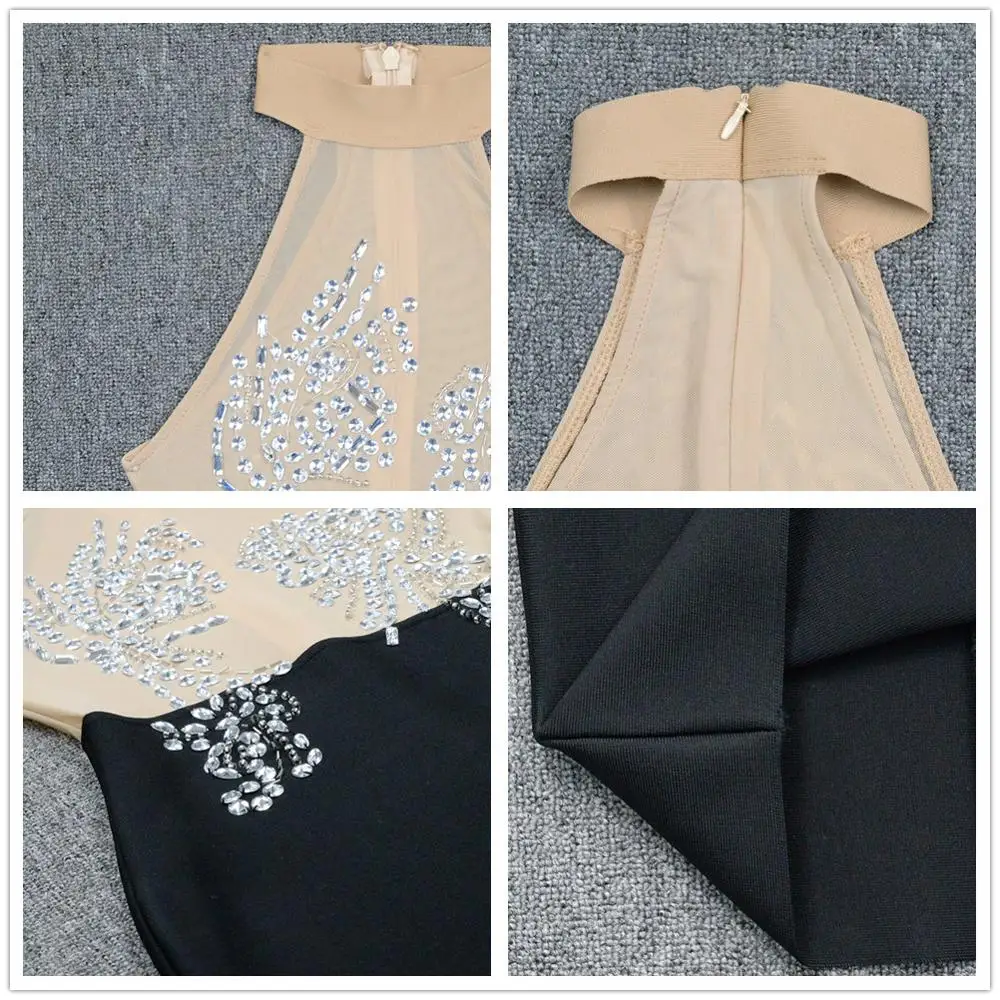 

Summer Bandage Dress Women Dresses Sexy Bodycon Black Dresses Woman Party Night Club Vintage 2020 New Women Clothes