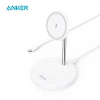 Anker Wireless Charging Stand PowerWave 2-in-1 Magnetic Stand Lite with USB-C Cable Charging Stand Only for iPhone