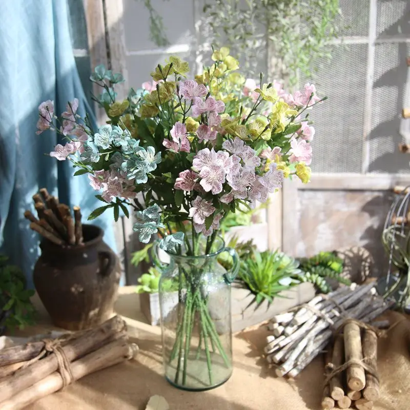 Искусственный цветок с одной веткой для танцев искусственная Орхидея дома