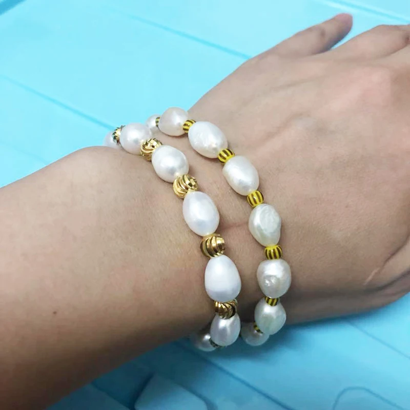 Новый женский гламурный браслет MOLAYE ремешок из натурального пресноводного