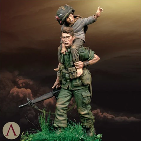 

Фигурка солдат из смолы GK, Неокрашенная, без цвета, 1/24