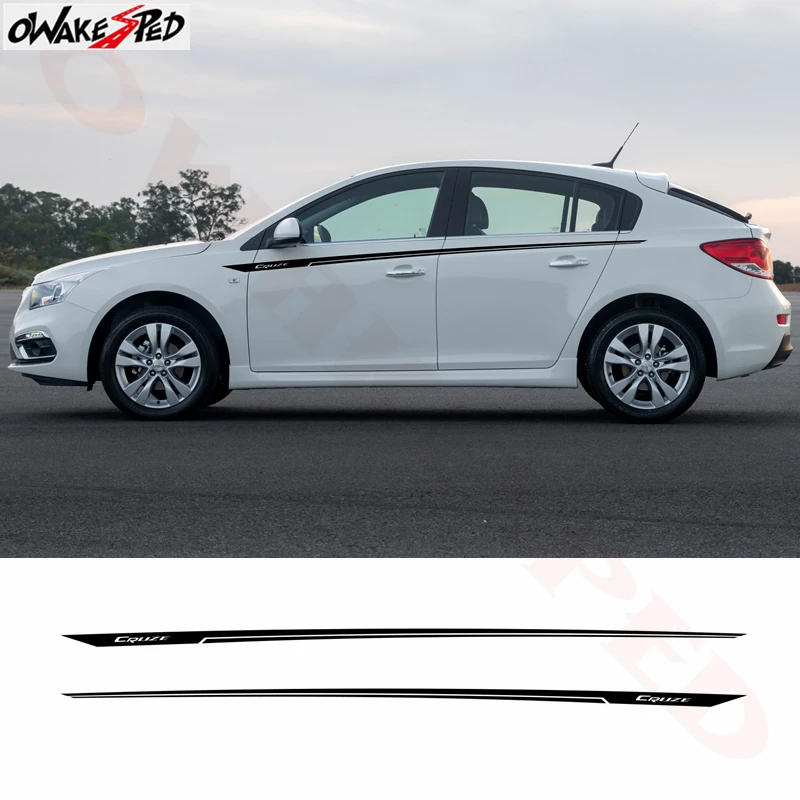 Для Chevrolet Cruze автомобильная линия талии декоративная наклейка боковые двери